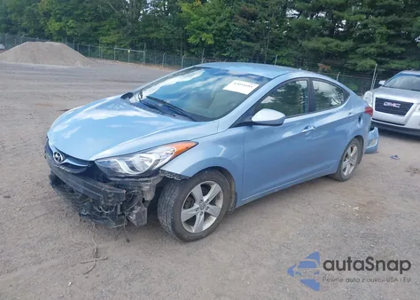 2013 Hyundai Elantra Gls from USA, damaged, VIN KMHDH4AE4DU492330